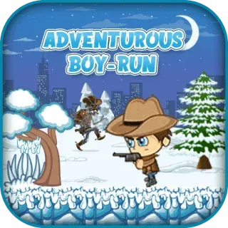 Adventurous boy run
