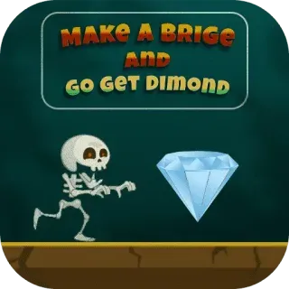Make a bridge and go get diamond